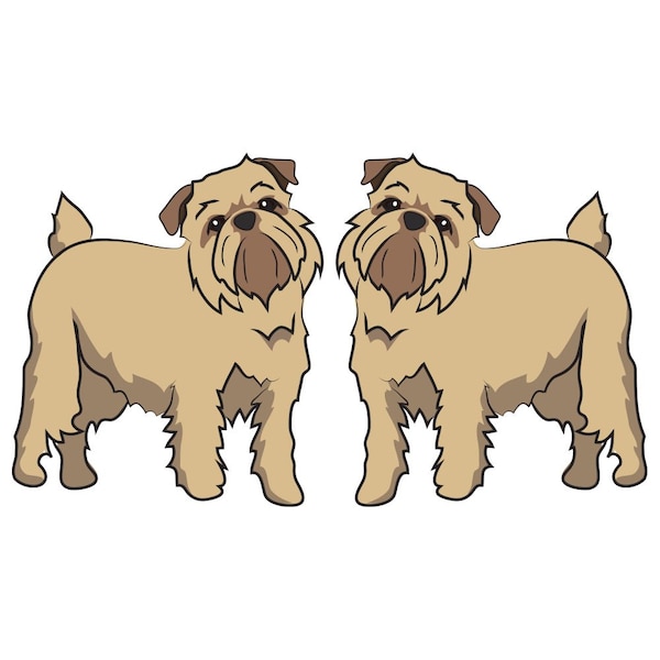Brussel Griffon Dog Decal, Dog Lover Decor Vinyl Sticker